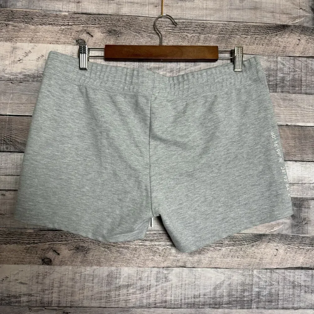 Helsinki Athletica Men XL Heather Gray Active Wear Shorts Zip Pocket